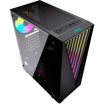  Корпус GMNG GG-CC100 черный без БП ATX 5x120mm 2xUSB2.0 1xUSB3.0 audio bott PSU 