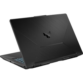  Ноутбук Asus TUF Gaming F17 FX706HF-HX014 (90NR0HC4-M001M0) i5 11400H 16Gb SSD512Gb GeF RTX 2050 4Gb 17.3" IPS FHD (1920x1080) noOS black WiFi BT Cam 