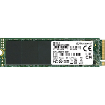  SSD Transcend TS500GMTE115S PCI-E 3.0 x4 500Gb 115S M.2 2280 0.2 DWPD 