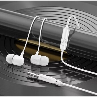  Наушники BOROFONE BM77 Ascending universal headset with microphone (белый) 