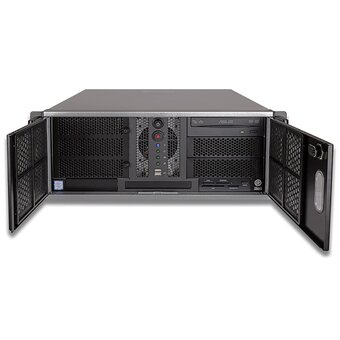 Корпус Chenbro RM42300-F2-U3 (RM42300H11*13720) 4U 12*10.5" M/B,5.25"Bay*3+3.5"Bay*5,12cm Fan,17.5",BK CC1012,USB3 