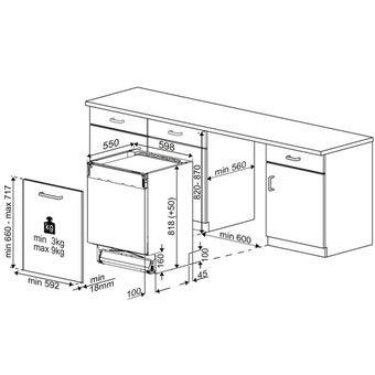  Встраиваемая посудомоечная машина INDESIT DI 4C68 AE 