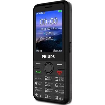  Мобильный телефон Philips Xenium Е6500(4G) (CTE6500BK/00) черный 