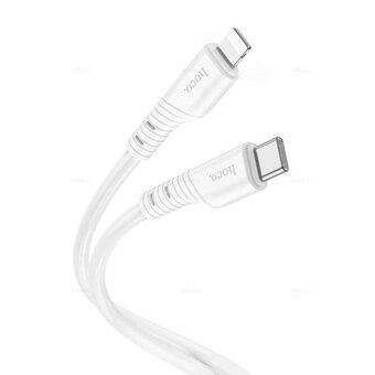  Дата-кабель HOCO X97 Crystal color silicone charging data cable Lightning (белый) 