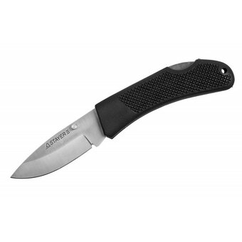  Нож STAYER 47600-1-z01 складной с обрезиненной ручкой, средний 