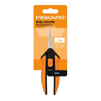  Ножницы для цветов Fiskars Solid SP13 черный/оранжевый (1051600) 