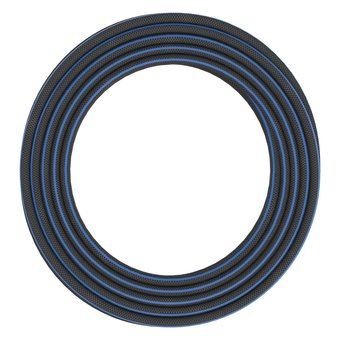  Шланг Fiskars 1027106 1/2" 50м поливочный армированный черный/синий 