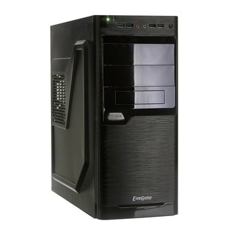  Корпус ExeGate XP-330U Black EX272728RUS ATX, XP450, Black,120mm, 2xUSB+2xUSB3.0, Audio 