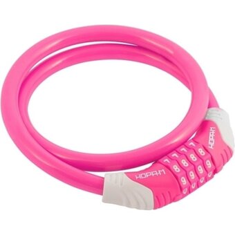  Замок НОРА-М №31 (18306) велосипедный размер ф10х650мм розовый 