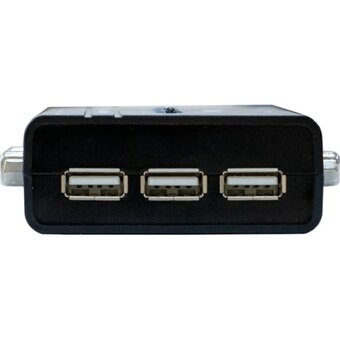  KVM-переключатель D-Link DKVM-4U (DKVM-4U/C2A) 4-port KVM Switch, VGA+USB ports 