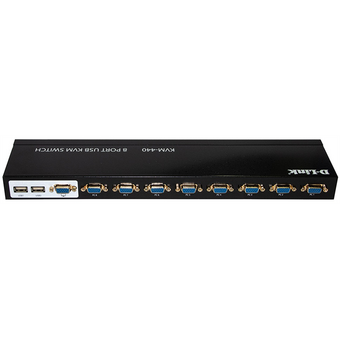  KVM-переключатель D-Link KVM-440 (KVM-440/C2A) 8-port KVM Switch, VGA+USB ports 