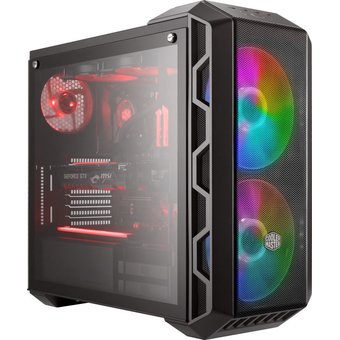  Корпус Cooler Master MasterCase H500 Iron Grey ARGB темно-серый без БП ATX 5x120mm 4x140mm 1x200mm 2xUSB2.0 2xUSB3.0 audio bott PSU 