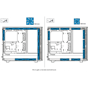  Корпус Fractal Design Define 7 Black & White - TG (FD-C-DEF7A-05) mid tower E-ATX tempered glass 3x140mm fans inc. 