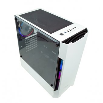 Корпус Powercase Alisio X3 White ARGB (CAXW-F2A1) Tempered Glass, 2х 120mm fan + 1x 120mm ARGB fan, ARGB Strip inside, белый, ATX 