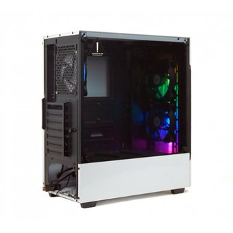  Корпус Powercase Alisio X3 White ARGB (CAXW-F2A1) Tempered Glass, 2х 120mm fan + 1x 120mm ARGB fan, ARGB Strip inside, белый, ATX 