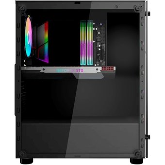  Корпус 1stPlayer Fire Dancing V3-A / ATX, tempered glass / 4x120mm LED fans inc. / V3-A-4G6 
