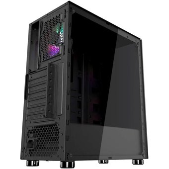  Корпус 1stPlayer Fire Dancing V3-A / ATX, tempered glass / 4x120mm LED fans inc. / V3-A-4G6 