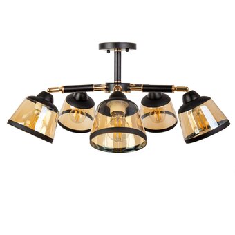  Люстра HIPER (H199-5) 5E2760Вт black/gold 