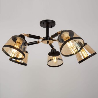  Люстра HIPER (H199-5) 5E2760Вт black/gold 