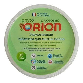 Фито-таблетки для мытья полов ORION Кедр и можжевельник 35шт 