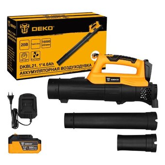  Воздуходувка аккумуляторная DEKO DKBL21 (063-4361) садовая 20В, 2x4.0Ач 