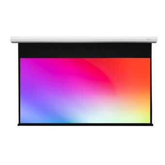  Экран с электроприводом Lumien Cinema Control LCC-100117 241x400см (раб.область 220х390см) Matte White черн. кайма по периметру, серый корпус 