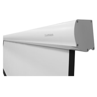  Экран с электроприводом Lumien Cinema Control LCC-100117 241x400см (раб.область 220х390см) Matte White черн. кайма по периметру, серый корпус 