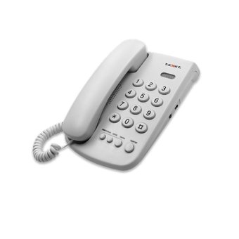  Телефон проводной TEXET TX-241 цвет светло-серый 