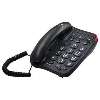  Телефон проводной TEXET TX-214 черный 