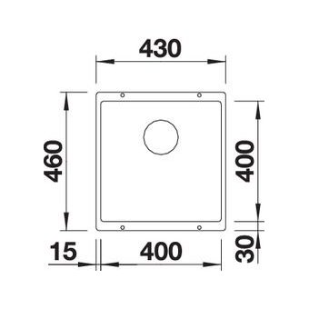  Мойка Blanco 523426 Subline 400-U silgranit белый InFino 