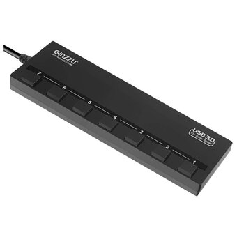  USB-Хаб (концентратор) Ginzzu GR-388UAB USB 3.0/2.0 7 port + adapter 