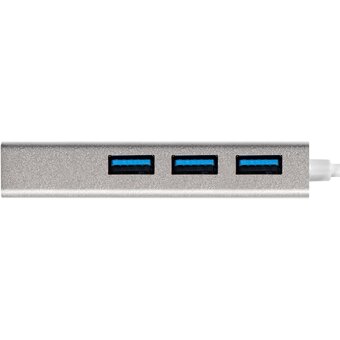  USB-Хаб (концентратор) ExeGate DUB-4 EX293981RUS (кабель-адаптер USB3.0 - 4xUSB3.0, Plug Play, серебристый) 
