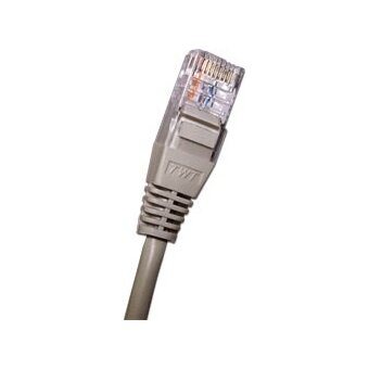  Патч-корд LANMASTER (TWT2-45-45-1.0-GY) 2-х парный TWT UTP кат.5e, с заливными колпачками, 1.0 м, серый 