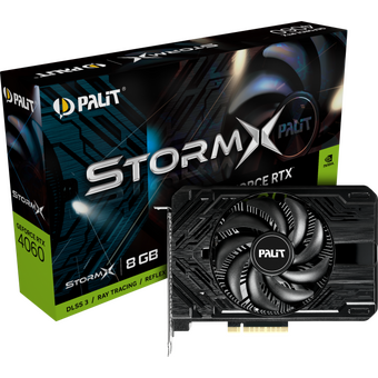  Видеокарта PALIT PA-RTX4060 Stormx 8GB (NE64060019P1-1070F) PCIE16 RTX4060 8GB 
