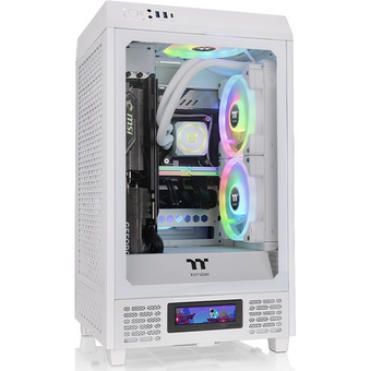  Корпус Thermaltake The Tower 200 (CA-1X9-00S6WN-00) белый без БП miniITX 11x120mm 5x140mm 2xUSB3.0 1xUSB3.1 audio bott PSU 