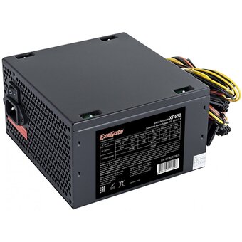  Блок питания Exegate XP550 EX282070RUS-PC 550W (ATX, PC, 12cm fan, 24pin, 4pin, PCIe, 3xSATA, 2xIDE, black, кабель 220V в комплекте) 