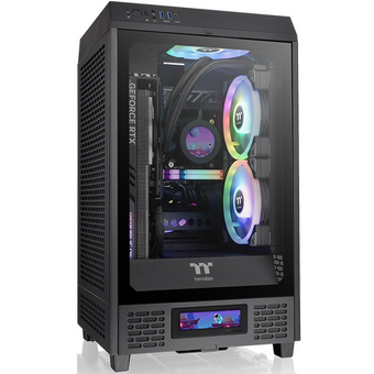  Корпус Thermaltake The Tower 200 (CA-1X9-00S1WN-00) черный без БП miniITX 11x120mm 5x140mm 2xUSB3.0 1xUSB3.1 audio bott PSU 