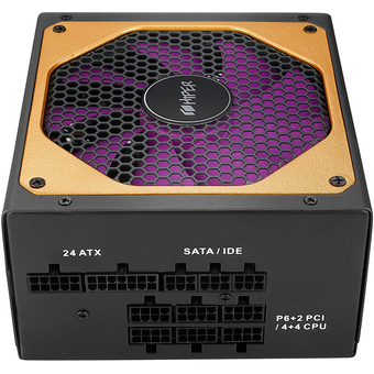 Блок питания Hiper HPG-1300FM (1300W, Gold 14cm Fan, 220V input, Efficiency 93проц., Modular, Black) Box 