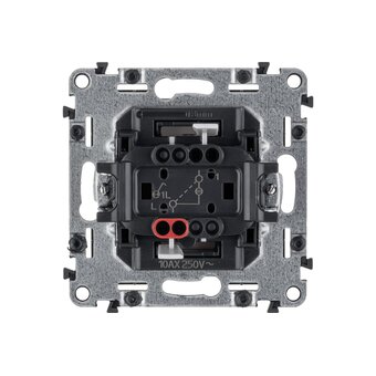  Выключатель Legrand Valena Life (752410) скрыт. 1кл. с подсветкой IP20 белый 