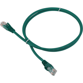  Патч-корд LANMASTER (LAN-PC45/U5E-1.5-GN) LSZH UTP кат.5e, 1.5 м, зеленый 