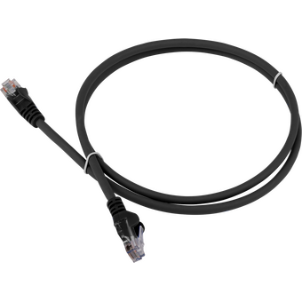  Патч-корд LANMASTER (LAN-PC45/U5E-1.5-BK) LSZH UTP кат.5e, 1.5 м, черный 