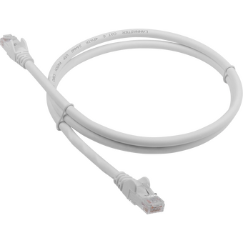  Патч-корд LANMASTER (LAN-PC45/U6-2.0-WH) LSZH UTP кат.6, 2.0 м, белый 