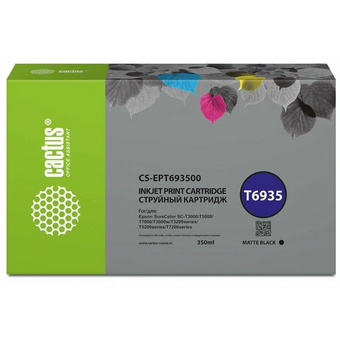  Картридж Cactus T6935 (CS-EPT693500) струйный черный матовый (350мл) для Epson SureColor SC-T3000/T3070/T3200/T5000/5200 