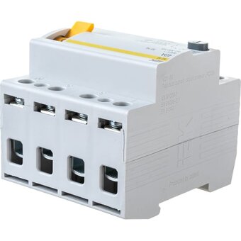  Выключатель IEK ВД1-63 (MDV10-4-040-300) дифф.тока УЗО 40A 300мА AC 4П 400В 4мод белый (упак. 1шт) 