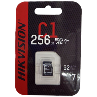  Карта памяти Hikvision (HS-TF-C1(STD)/256G/Adapter) microSDXC 256Gb Class10 C1 + adapter 