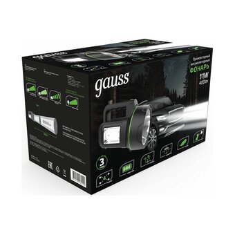  Прожектор Gauss GFL602 (GF602) черный 11Вт лам. светодиод. 