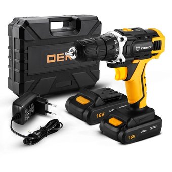  Дрель-шуруповерт Deko DKCD16FU-Li 063-4099 аккум. патрон:быстрозажимной (кейс) 