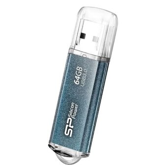  USB-флешка Silicon Power Marvel M02SP064GBUF3M02V1B 64Gb USB 3.0, Синий 