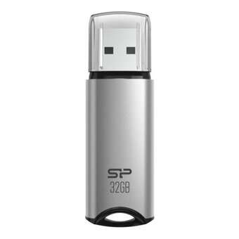  USB-флешка Silicon Power Marvel M02 SP032GBUF3M02V1S 32Gb USB 3.0, Серебро 