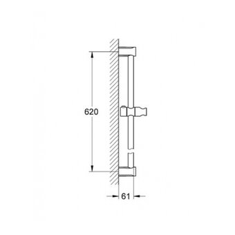  Штанга для душа Grohe Tempesta Cosmopolitan 27521000 
